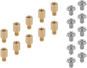 Poppstar PC Schrauben Set (f. M.2 SSD / NVMe Montage Motherboard-Mainboard)