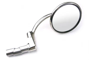 Halcyon 830 Bar End Mirror for Motorcycles, Stainless Steel with Convex Glass - Picture 1 of 6