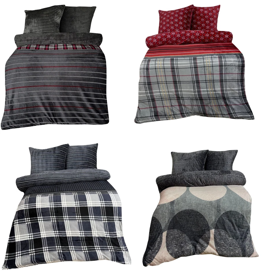 Winter Bettwäsche Teddy Plüsch Nicki Flauschig Kuschelig Warm Weich Coral Fleece - Bild 1 von 1