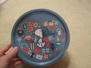 Peanuts Snoopy cookie tin empty pre owned - Picture 1 of 4