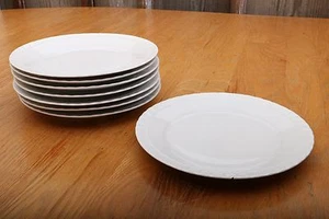 8 platos de ensalada Jaeger Crown porcelana Baviera Alemania Occidental 8" - Imagen 1 de 7