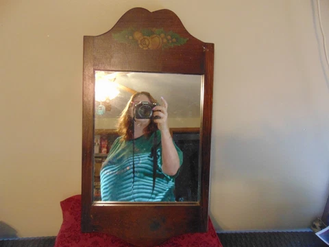 Vintage Wooden  Wall Mirror Cover