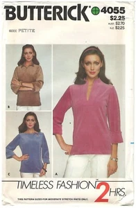Butterick 4055 Misses' Tops size 6 Petite sewing pattern uncut - Picture 1 of 3