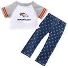 American Girl Doll NFL Denver BRONCOS FAN TEE + STARRY JEGGINGS Football Outfit