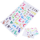 Arabic Alphabet Stickers for Kids Room - 2 Colorful Self-Adhesive Decals