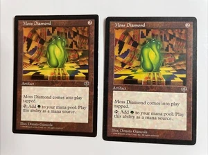 (2) MTG Moss Diamond Mirage 1996 Wizards Of The Coast Uncommon - Picture 1 of 2