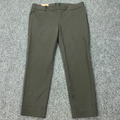 Pantalones J.Crew Winnie City Fit para mujer talla 12 gris tiro medio elásticos nuevos con etiquetas Foto 1 de 4