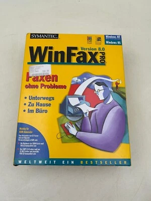 G8 Symantec / WinFax Version 8.0 Pro / mit CD & Handbuch / Windows 95 & NT - Bild 1 von 3