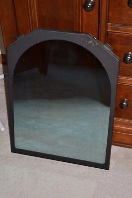 Avalon "Hideaway" Gas Insert Fireplace Glass & Frame Arch Top 18 x 23.5" Mirror - Image 1 of 4