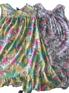 Lot Of 2Vintage Granada Granny Core Nightgown Dress  Floral Cottagecore Prairie - Picture 1 of 18