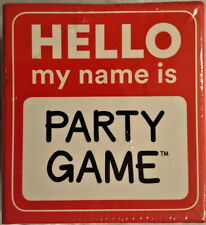 Hello My Name Is Party Game in Wrapper 3 Players Ages 12 Cards