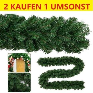 Grün Weihnachtsgirlande Tannengirlande künstliche außen Deko Girlande Türbogen - Bild 1 von 1