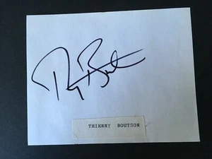 THIERRY BOUTSEN - PILOTA GRAN PREMIO BELGA - OTTIMA PAGINA ALBUM FIRMATA - Foto 1 di 1