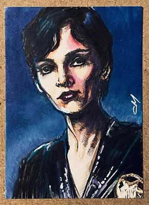 Ursa PSC 1/1 Superman II DC Comics Hand Drawn Sketch Card by CJ Morris ACEO - Image 1 of 3