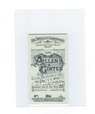 Shohei Ohtani 2023 Topps Allen & Ginter 96 Mini A&G Back NO NUMBER SP /50 Angels