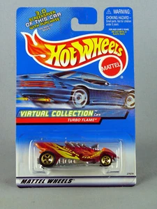 HOT WHEELS 2000 COLLEZIONE VIRTUALE TURBO FIAMMA ARANCIONE RUOTE A 5 RAZZE #112  - Foto 1 di 2