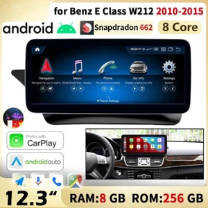 Android 13 Car Radio GPS Carplay Stereo FM for 2010-2015 Benz E Class W212 - Picture 1 of 18