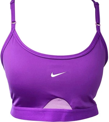 Nike Dri-Fit Women's Indy Padded Sports Bra Color Purple Size XS CZ4462-528 $35 - Image 1 of 4