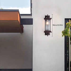 E26 Outdoor Wall Light Fixture Exterior Lighting Lantern Lamp Porch Patio Sconce - Picture 1 of 12