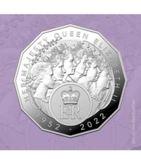 2023 AUSTRALIA QUEEN ELIZABETH II REGINA 50c CENTS SILVER PROOF