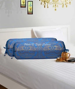 Bolster Cover Bolster Cover Brocade Jacquard 75 x 37 cm Cylinder Pillow Case - Picture 1 of 7