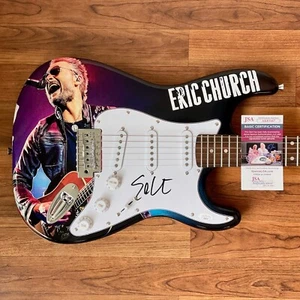 Eric Church Signed Guitar Custom 1/1 Graphics JSA COA Springsteen  - Picture 1 of 3
