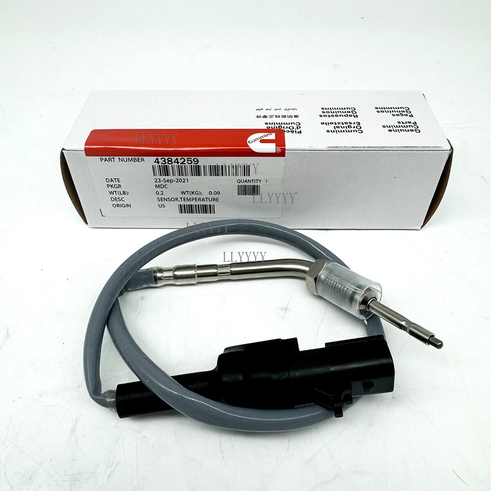 New Cummins Coolant Temperature Sensor 4384259 for Cummins ISX Engine Kenworth - Image 1 of 4