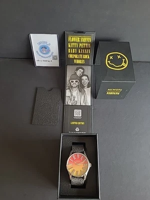 Nixon Nirvana Sentry Leather Band Quartz 42mm Unisex Watch A1418-5274-00 - Image 1 of 4