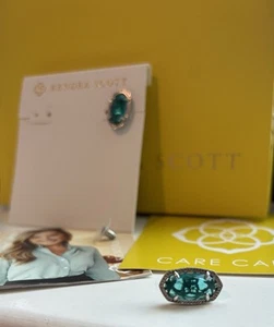 Neu mit Etikett Kendra Scott Ellie Nieten London blau silber - Bild 1 von 3