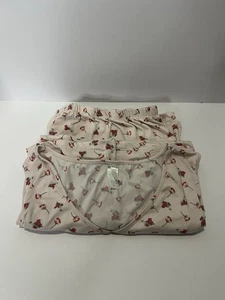 Flora Damen Zweiteiliges Pyjama Set Blumenmuster - Bild 1 von 6