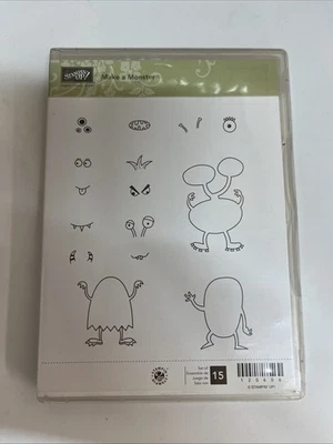 Stampin’ Up! Juego de sellos MAKE A MONSTER - 15 PIEZAS - SIN USAR - 120606 Foto 1 de 2