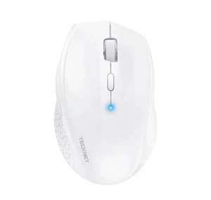 TECKNET Wireless Mouse for Laptop, 4800 DPI Optical Computer Mice with 6 White - Picture 1 of 3