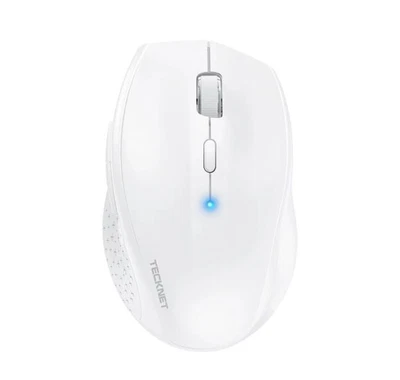 TECKNET Wireless Mouse for Laptop, 4800 DPI Optical Computer Mice with 6 White - Image 1 of 3