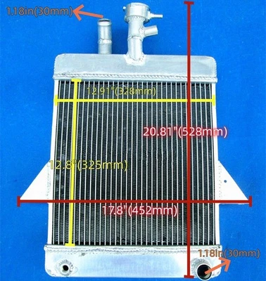 Radiador de aluminio 72 M/T Triumph GT6 1966-1973 2,0 L 1967 1968 1969 1970 1971 Foto 1 de 4