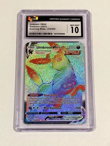 Evolving Skies - Umbreon VMAX Secret Rare Rainbow Full Art #214/203 CGC 10 ENG - Bild 1 von 2