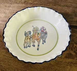 Louisville Stoneware Day At The Races (Kentucky Derby) Pie Plate/ Dish - Picture 1 of 6