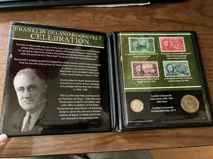 Franklin Roosevelt Celebration Münz- und Briefmarkensammlung - Bild 1 von 2