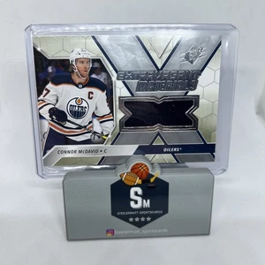 2020-21 CONNOR McDAVID GAME USED JERSEY UD SPX EXTRAVAGANT MATERIALS - Picture 1 of 2