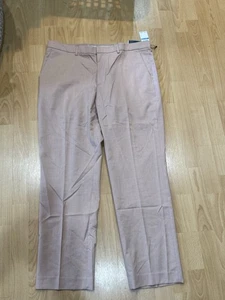 PERRY ELLIS PORTFOLIO ESSENTIALS MODERN FIT SALMON DRESS PANTS MEN'S 36X30 $95 - Picture 1 of 3