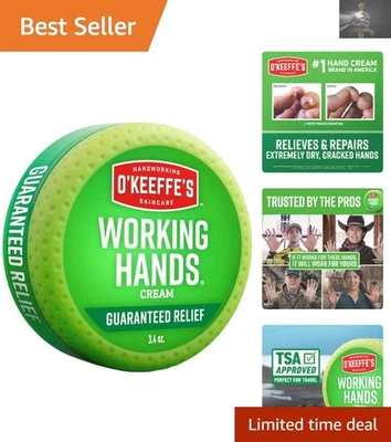 Крем для рук O'Keeffe's Working - банка 3,4 унции для снятия экстремальной сухости - Изображение 1 из 4