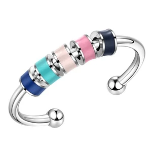 Anillo de descompresión para mujer Anillos sensoriales para Miss Adulto Discreto Inquieto Damas - Imagen 1 de 10