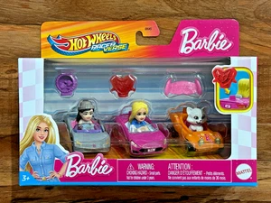 Hot Wheels Barbie Racer Verse 3 Pack Renee Barbie Malibu and Blissa - Picture 1 of 2