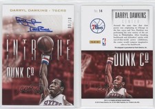 2013-14 Panini Intrigue Dunk Company Signatures Gold /10 Darryl Dawkins #14 Auto