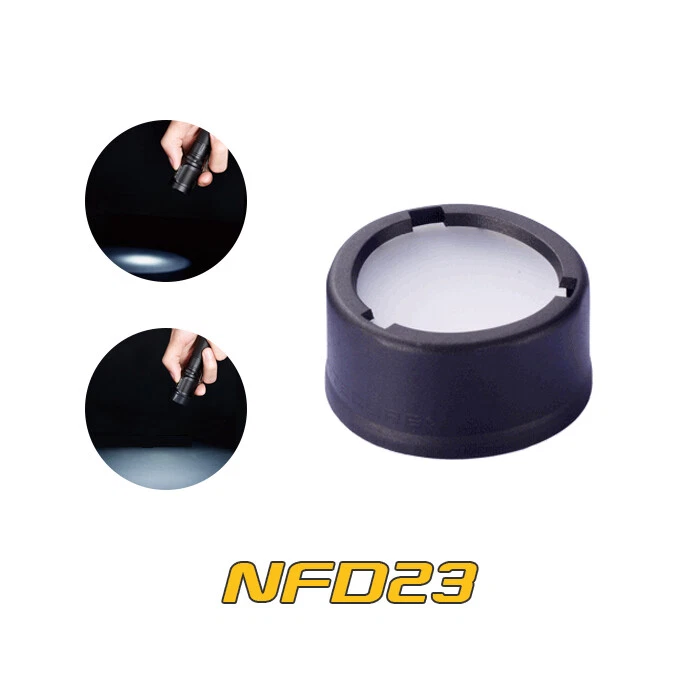 NiteCore NFD23 23mm Diffuser Cone Tip White Filter Diffuser for MT1A MT2A MT1C - Image 1 of 2