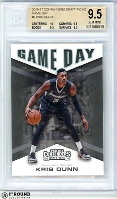 Kris Dunn BGS 9.5: 2016-17 Contenders Selecciones del Draft Día del Juego Suscriptores Más Altos POP 3 Foto 1 de 3