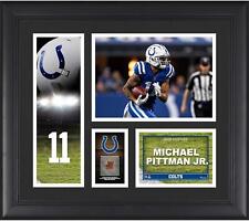 Michael Pittman Jr. Indianapolis Colts FRMD 15x17 Player Collage w/Piece GU Ball