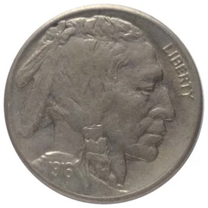 1916-S 5c Buffalo Nickel A3 - Full Horn and High Grade - Foto 1 di 6