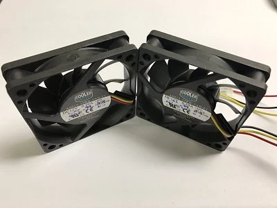 COOLER MASTER  606015mm PC CPU 12v 3Pin   Replacement Fan X2PCS - Image 1 of 4