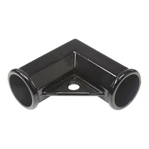 1 3/8" x 1 3/8" Black Chain Link Fence Gate Corner Pack of 4 - Picture 1 of 5