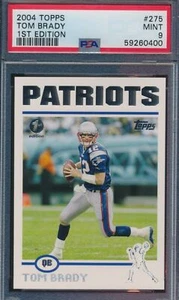Tom Brady Topps #275 2004 primera edición PSA 9 como nuevo - Imagen 1 de 2